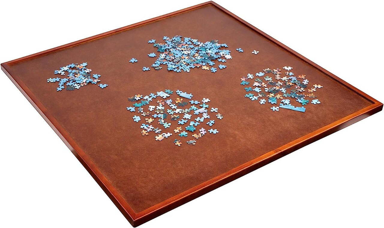 Jumbl 1500 Piece Puzzle Board, 35” x 35” Wooden Jigsaw Puzzle Table